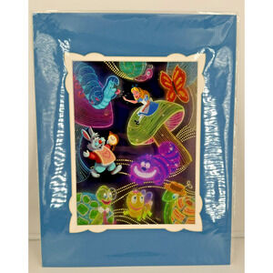 Disney Parks Alice in Wonderland Wonder in Lights Larissa Marantz Print 14x18